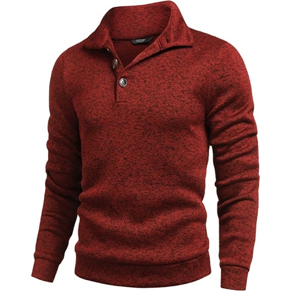Mens Polo Sweater Other - Mens New Shawl Collar Long Sleeve Sweater Multiple Sizes